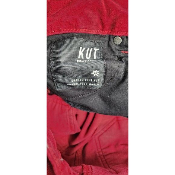 Kut from the Kloth Mia Toothpick Skinny Red Size 4 Pants - Picture 5 of 11